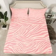 thumbnail image 2 of Manfei Abstract Lines 4-Piece Full Size Sheets,Zebra Print Bed Sheets,Animal Print Lightweight Sheet Sets,Stripes Bedroom Decorative, 2 of 7