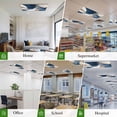 thumbnail image 6 of Navy Blue Geometric Magnetic Fluorescent Light Covers for Ceiling Lights 2 x 4 Feet, Abstract Art Modern Office Classroom Kitchen Drop Ceiling Light Covers Lighting Filters Shade Panel 2 Packs, 6 of 9