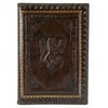 Brown Lion Crest Leather Refillable Journal - Embossing Personalized Gift Item