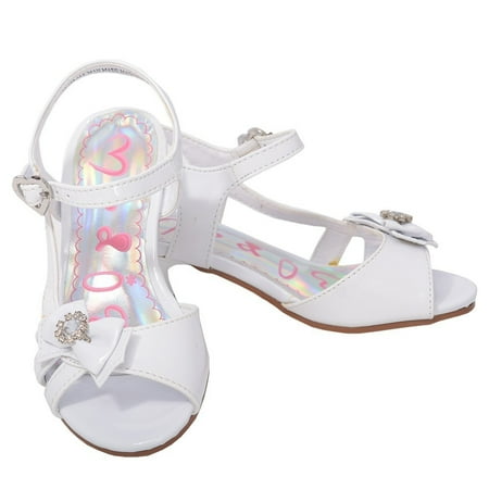 glitter white sandals