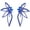 Blue, variant on Huge Butterfly Studs Earrings Boho Vintage Rhinestone Statement Earrings Angel Wings Crystal Earrings Shiny Leaf-shaped Flower Stud Earrings Wedding Jewelry Gifts for Women