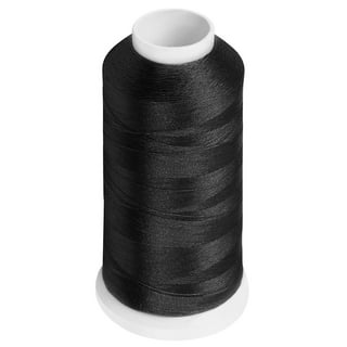 Uxcell 4'' Sewing Stitching Waxed Thread Cord Leather Black 1pcs 