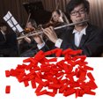 thumbnail image 1 of Clarinet Backup Pad, Saxophone Backup Pad Red Fine Craftsmanship 100PCS Easy Carry  For Flute Performance, 1 of 8