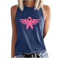 thumbnail image 2 of SMihono Hauts pour Femmes Débardeur Mode Décontracté Femmes Sans Manches Imprimé Dames Blouses Col Rond Hauts T-Shirt Débardeurs pour Femmes Hauts d'Été pour Femmes, 2 of 5