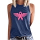 thumbnail image 1 of Camiseta Sin Mangas Para Mujer Moda Casual Sin Mangas Impreso Señoras Cuello Redondo Blusas Tops Camiseta Odeerbi ODB152705, 1 of 5
