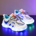 thumbnail image 4 of VUHXZWAF Toddler Sneakers Gradient Light Lace Up Soft Soles Boys Shoes Running Footwear Size 3.5, 4 of 4