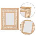 thumbnail image 1 of SHOWERORO Cadre Photo Tissé Chocolat Rustique en Bois pour Décoration Intérieure et Protection des Photos, 1 of 8