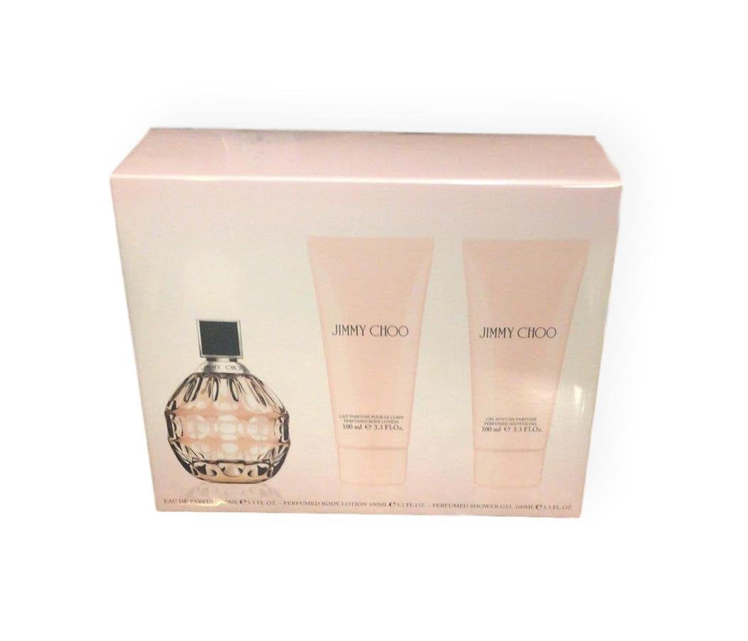 Jimmy Choo 3.3 oz EDP spray womens perfume+ 3.3 lotion+ 3.3 gel NIB ...