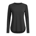 thumbnail image 1 of DAFEI Haut de Sport pour Femmes à Manches Longues, Col Rond, Séchage Rapide, Vêtement de Protection contre le Soleil, Randonnée et Course, 1 of 7