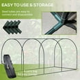 thumbnail image 5 of 9 x 4 Ft Crop Cage Plant Protection Tent with 3 Zippered Doors Storage Bag 6 Ground Stakes HDPE Mesh Animal Barrier for Garden Yard Lawn Green, 5 of 9