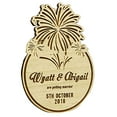 thumbnail image 1 of Rustic Wedding Save the Date Wooden Magnet 20 Custom Engraved Wooden Magnet Personalized Gift, 1 of 1