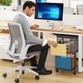 thumbnail image 6 of Rolling File Cart , Mobile File Cabinet with Wheels, Hanging File Folder Organizer, Under Desk Storage, Printer Stand Utility Cart Filing Cabinet for Home Office, 6 of 9
