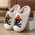thumbnail image 4 of Pantuflas Mullidas para El Felpa Murciélago/pirata Halloween Antideslizantes Invierno, 4 of 9