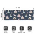 thumbnail image 5 of Dark Blue Princess Unicorn Pattern Door Rugs,Washable Non Slip Door Mats Indoor,Decorative Door Mats,Entry Mat Indoor for Entrance,Bedroom,Kitchen,Bathroom,16"x47", 5 of 6