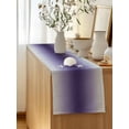 thumbnail image 5 of Table Runner 48 Inches Long for Kitchen Dining, Purple Grey Ombre Dresser Scarf Farmhouse, Dining Table Decorations for Wedding/Parties, Farmhouse Gradient Minimalist 13 x 48 In, 5 of 8
