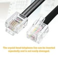 thumbnail image 4 of Uxcell 2 Paquete de Cable Telefónico, Cable de Teléfono de 4.9ft RJ12 6P6C Macho a Macho para Manos Libres en Casa, Oficina, Negro, 4 of 6