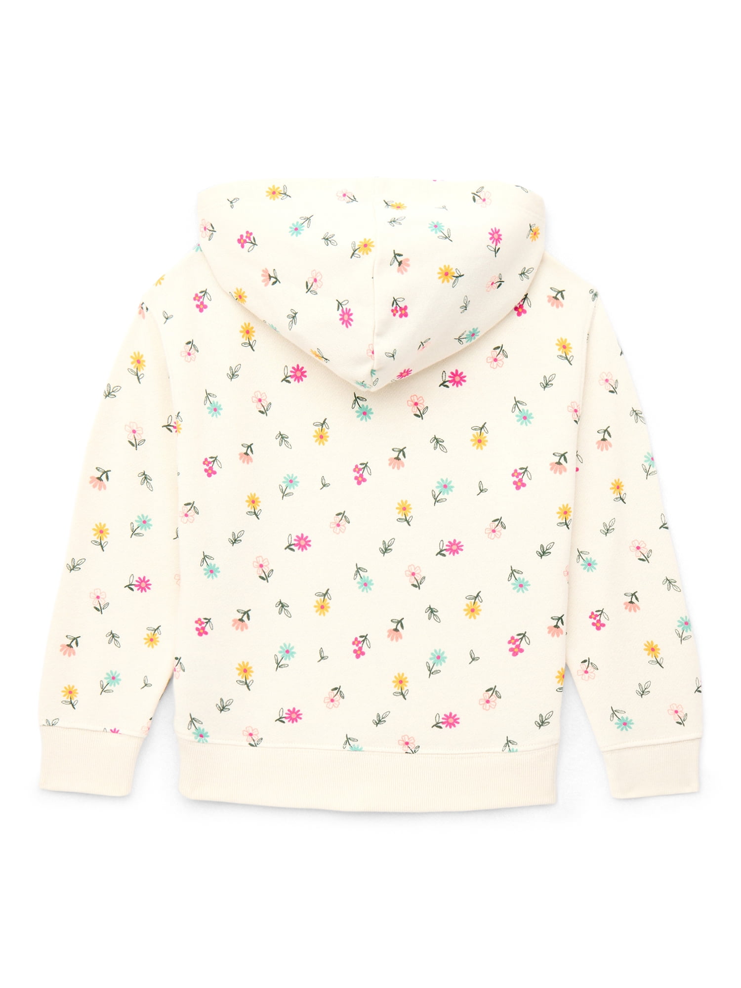 Wonder Nation Girls Long Sleeve Fleece Graphic Hoodie, Sizes 4-18 & Plus