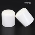 thumbnail image 2 of Unique Bargains 10pcs Rubber End Caps 52mm ID Vinyl Round Tube Bolt Cap Cover Screw Thread Protector White, 2 of 3