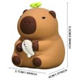thumbnail image 3 of Capybara Toy Capybara Plushie Regalo de cumpleaños Simulación Animales Juguete para el escritorio del hogar, 3 of 5