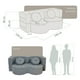 thumbnail image 4 of Sofá Cama De Espuma Sellada Al Vacío 2 Plazas Japandi Kanso Light Grey, 4 of 6