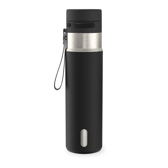 Contigo AutoPop 24 oz Leakproof Insulated Stainless Steel Water Bottle with Carry Strap and Shaker Ball