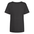 thumbnail image 4 of Qiopertar Blouse Imprimée Alphabet Vintage Raglan Col Rond Manches Courtes Couleur Unie Grandes Économies de Vacances! Offres de la Semaine Liquidation, 4 of 7