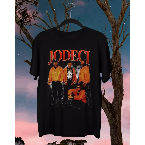 VINTAGE NEW Jodeci Band Short Sleeve Cotton Black All Size Shirt KC1237