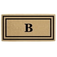 thumbnail image 1 of Nedia Home O2169B 30 x 48 Po Mince Double Cadre Photo Résistant de la Porte de Coco Mat&44; Monogramme B - Noir, 1 of 1
