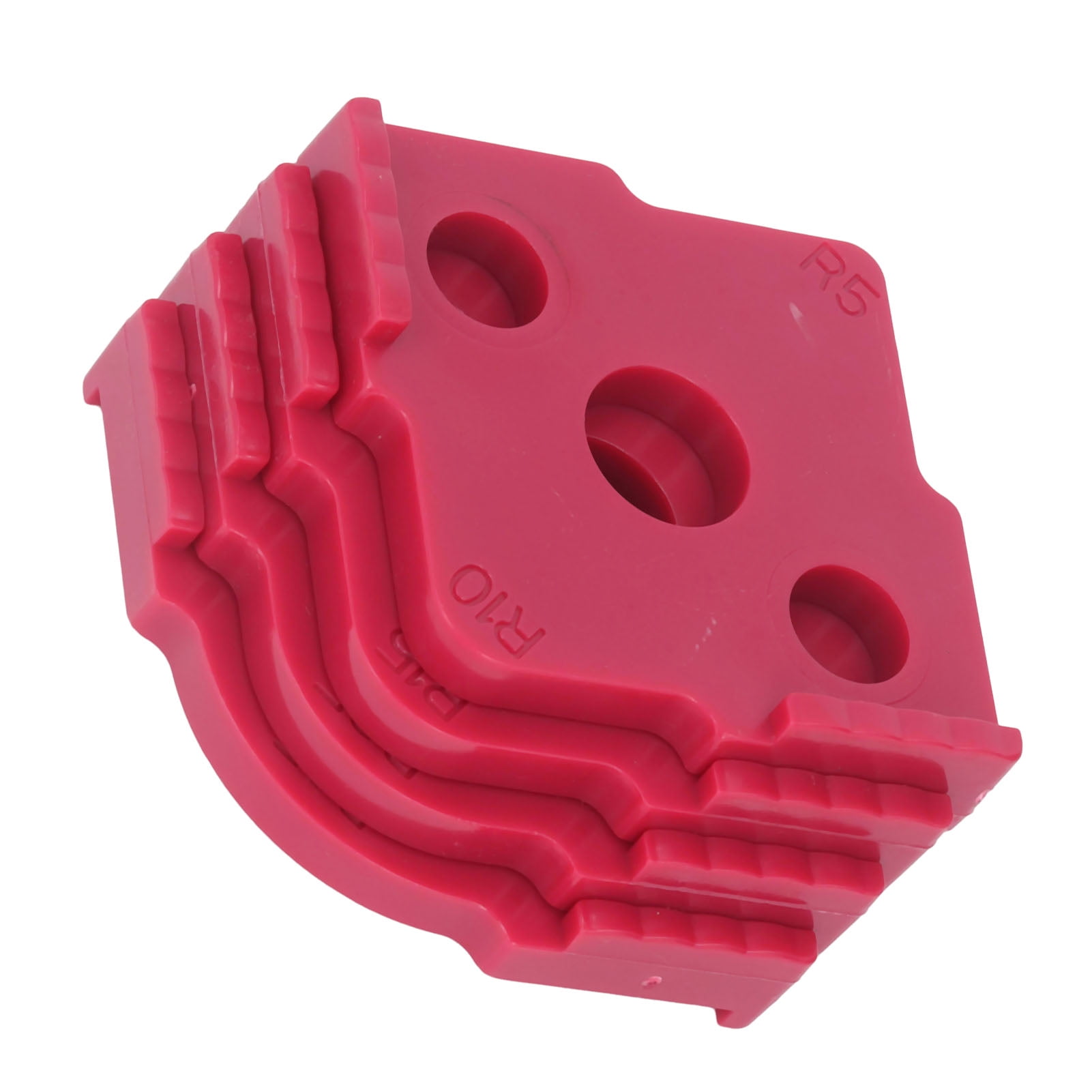 Gabarit De Routeur Pour Le Travail Du Bois, Modèle De Routeur De Gabarit De Rayon 4 Pièces Résistant à L'usure Support D'angle Pour Le Travail Du Bois Positionneur D'angle Demi-arrondi(Noir