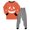Light Gray, variant on Xyant Toddler Boy Halloween Pajamas Pumpkin Ghost Sleepwear Kids Long Sleeve Soft Cotton 2 Piece Pjs Set,Size 4-5 T