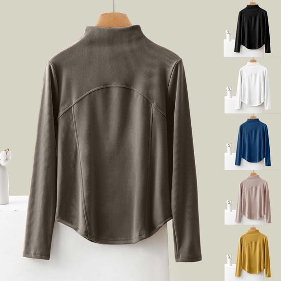 YHAJDS Women Fall Winter Sleepwear,Thermal Homewear For Women,Solid Color High Neck Fleece Lined Base Layer Top For Winter