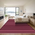thumbnail image 3 of ODIKA 4'x6' Machine Washable Non-Slip Area Rug, Ombre Burgundy High Traffic Rug, Red, 1097570, 3 of 7