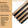 thumbnail image 3 of Lambrín Panel Decorativo Madera Wpc Roble Natural 14 Pzas 290cm X 17cm, 3 of 3