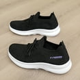 thumbnail image 4 of XIMIN Women's Walking Casual Athletic Slip on Shoes Lightweight Lace-up Tennis Fashion Sneakers Sports Workout Gym Shoes for Running Outdoor Gym Workout, 4 of 9