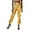 Gold, variant on Women's Metallic Luster Jogging Pants Casual High Waisted Harlem Colorful Hop Street Wear Plus Size Blue,M