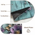 thumbnail image 2 of Retro Flower Kitchen Runner Rug 2x6 Washable Runners for Hallway Non Slip Blue Walls Mottled Vintage Country Farm Large Area Rug Indoor Floor Carpet for Bathroom Laundry Entryway Bedroom Living Room, 2 of 8
