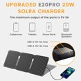 thumbnail image 4 of Cargador Solar FlexSolar 20W 5V con Salida USB-A y USB-C, 4 of 7