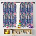 thumbnail image 5 of Blackout Kids Curtains,Green Blue Butterfly Pink Purple Pattern Childrens Insulated Curtains Set Of 2,Bedroom Essentials,Toddler Room Decor 42"x54", 5 of 5
