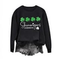 thumbnail image 4 of GaThRRgYP Workout Tops for Women,Tops for Women 2025,Women's Round Neck St. Patrick's Day Printed Long Sleeved Top Sweatshirts, 4 of 4