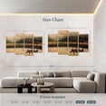 thumbnail image 4 of Elephant Stock Rays On The Peak Wall Art - Horizontal Multi Panel Canvas - Living Room Wall Decor - Our America Multi Panel - Beige And Brown Decor By Ken Smith - 75" x 48", 4 of 8