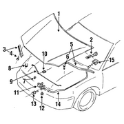Genuine OE Mitsubishi Latch - MB819738