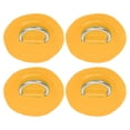 thumbnail image 3 of D Ring Pad Bungee Cord Set, Small Long Lasting High Breaking Strength PVC D Ring Patch Bungee Cord Set Easy To Store  for Inflatable Boat Kayak Accessories Yellow,Gray,Blue, 3 of 7