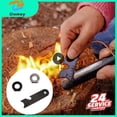 thumbnail image 2 of Magnesium Flint Scraper Stone Fire Starter Lighter Bottle Opener Tools Outdoor Survival Camping Hiking Tool Measuring Ruler, 2 of 5