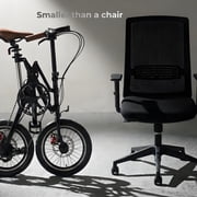 Foldable Bike for Adults, 16 Inch Folding Bike with 1-Second Quick Fold, 33lbs Lightweight, Shimano 7-Speed Gears, 95% Pre-Assembled for City Commute, Apartment & Travel