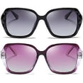 thumbnail image 2 of ZHAOCHENG Gafas de sol polarizadas de gran tamaño para mujer, gafas de sol clásicas y modernas para mujer, protección UV400, 2 of 4