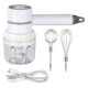 thumbnail image 1 of Batidora de mano, batidora eléctrica inalámbrica, batidora portátil multialimentos para mezclar huevos, batir crema y picar ajo, 1 of 5