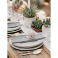 thumbnail image 6 of Cloth Napkins Set of 2 - 20x20 Inches, Black Gray Ombre Washable Reusable Table Napkins, Vintage Country Wooden Soft & Absortbent Dining Napkin for Party Wedding Hotel Restaurant, 6 of 8