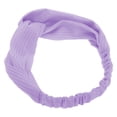 thumbnail image 5 of Unique Bargains 1 Pc Stripes Elastic Cross Headwrap for Women Light Purple, 5 of 6