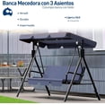 thumbnail image 2 of Banca Mecedora Bluelander 3 Asientos con Toldo Azul, 2 of 5
