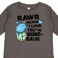 thumbnail image 4 of Inktastic Rawr Means I Love You in Dinosaur Valentine Boys or Girls Long Sleeve Toddler T-Shirt, 4 of 5